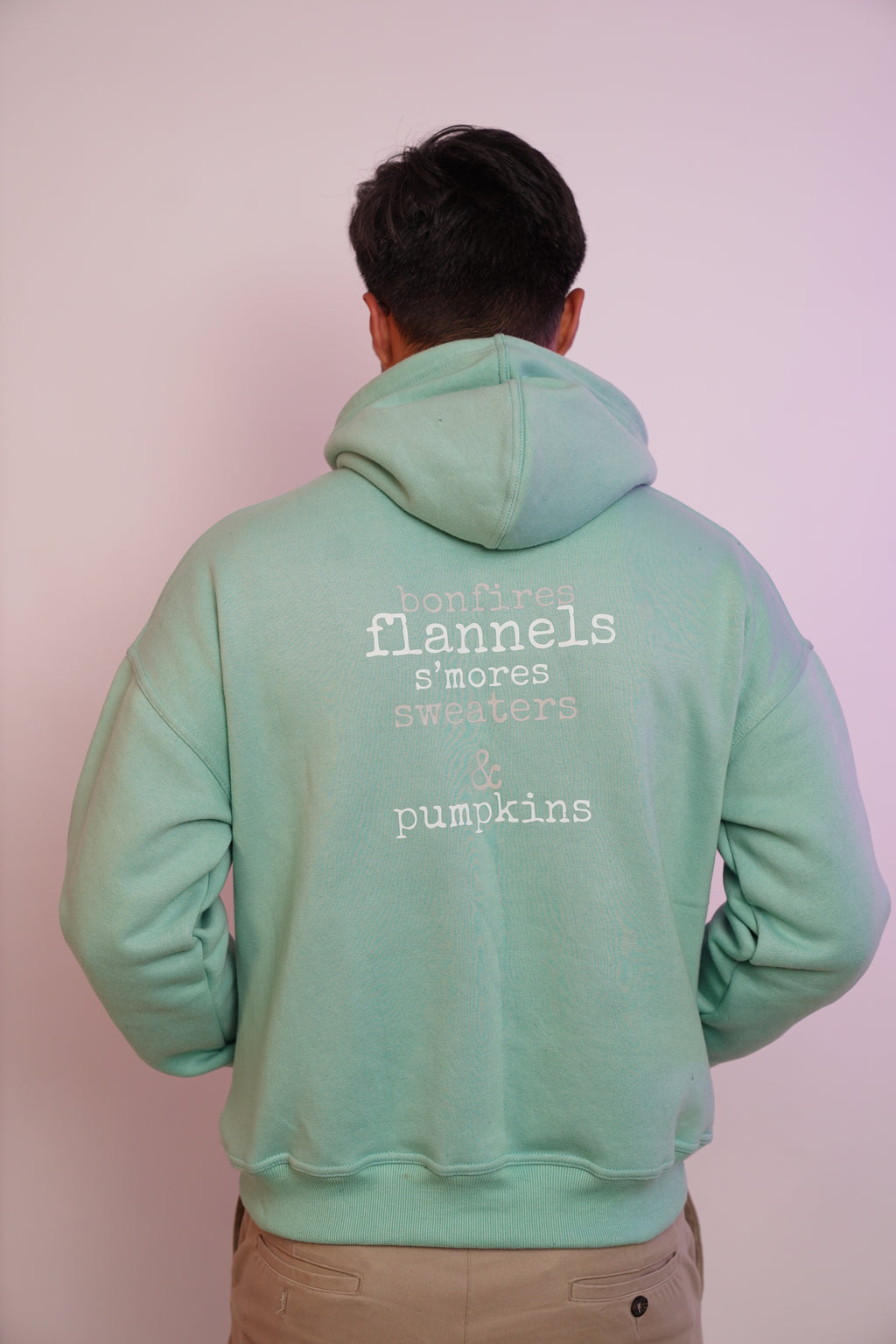 Fleece Mint Green Hoodie - 450 gsm