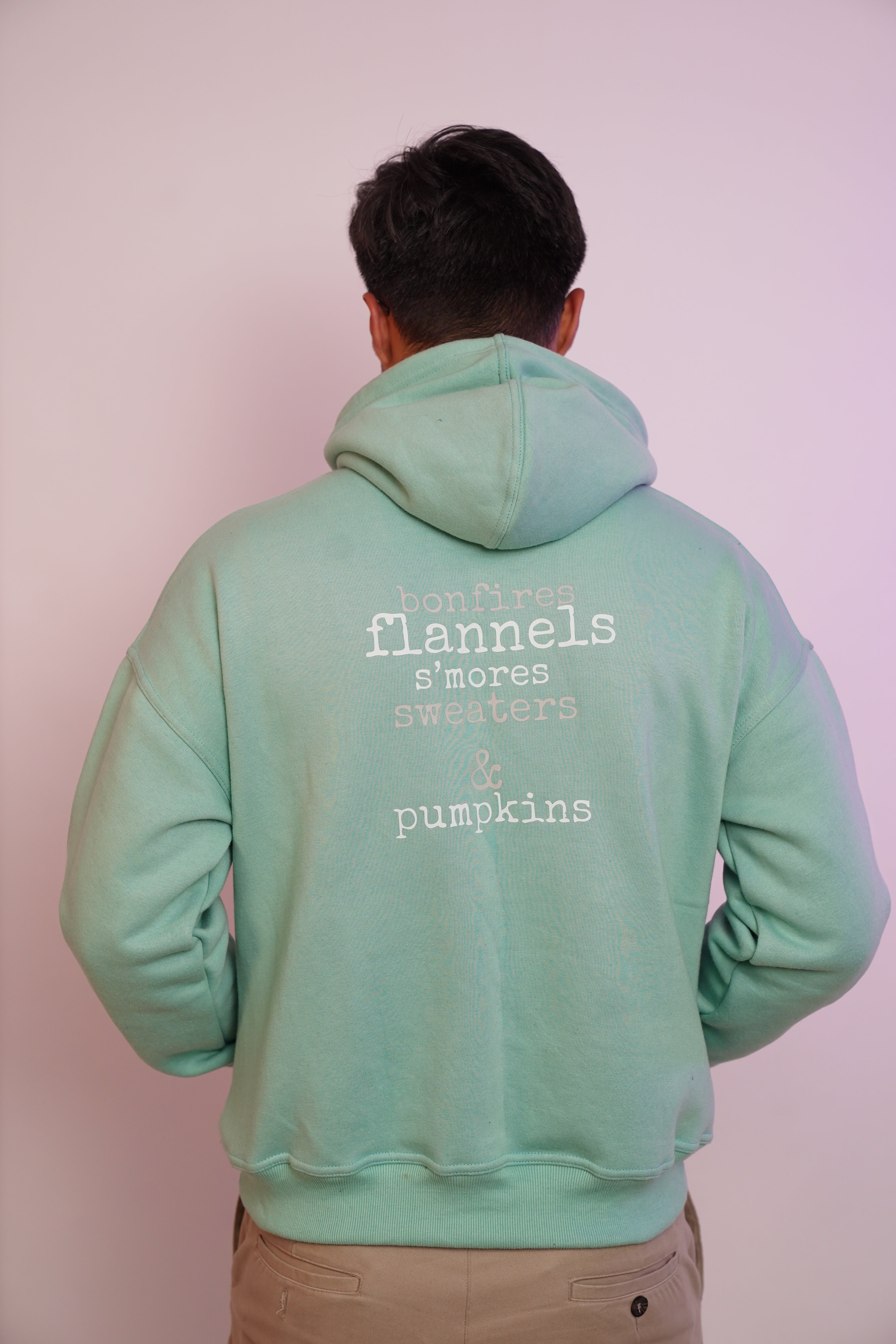 Fleece Mint Green Hoodie - 450 gsm