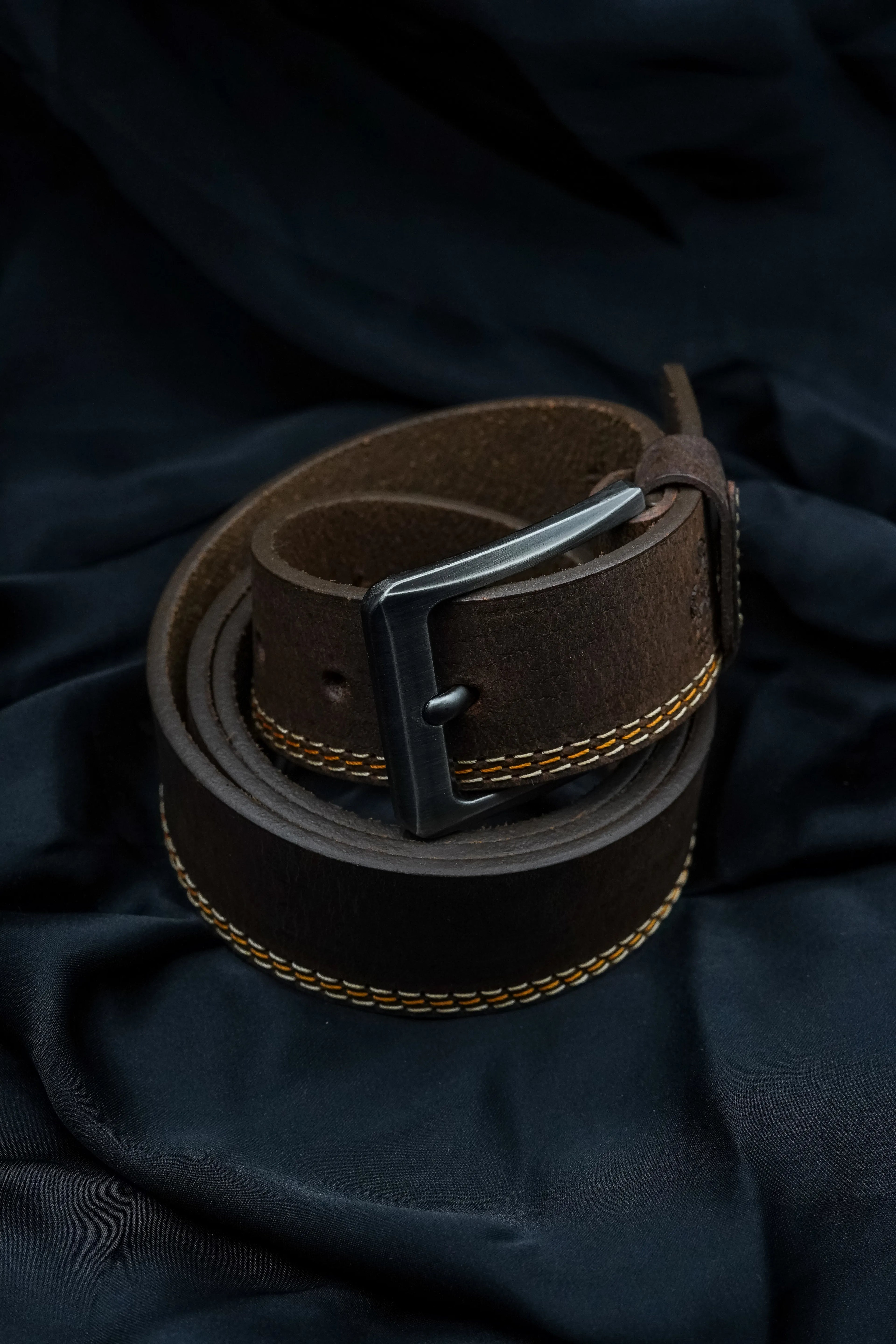 BV - Single Sided Stitched Belt - Bronco Vogue