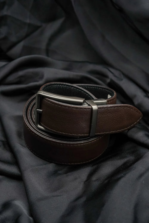 BV - Convertible Black Brown Belt - Bronco Vogue