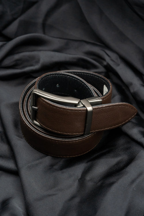 BV - Convertible Black Brown Belt - Bronco Vogue