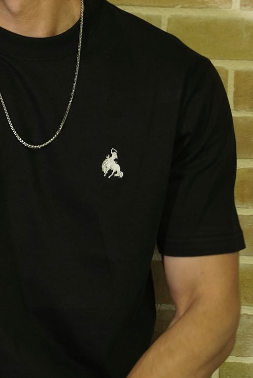BV - Basic Cotton Tee Black - Bronco Vogue
