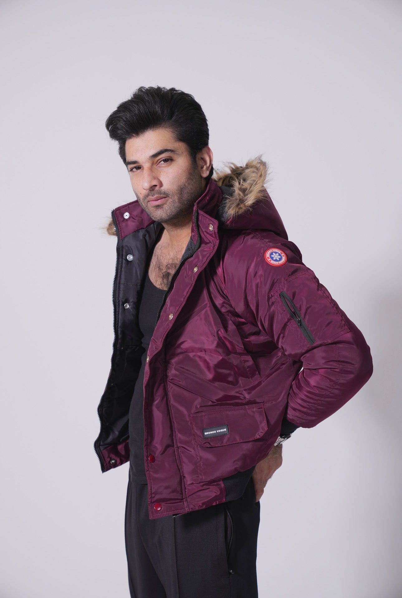 BV Minus Program - Maroon Puffer Jacket