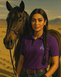 Purple soft Polo