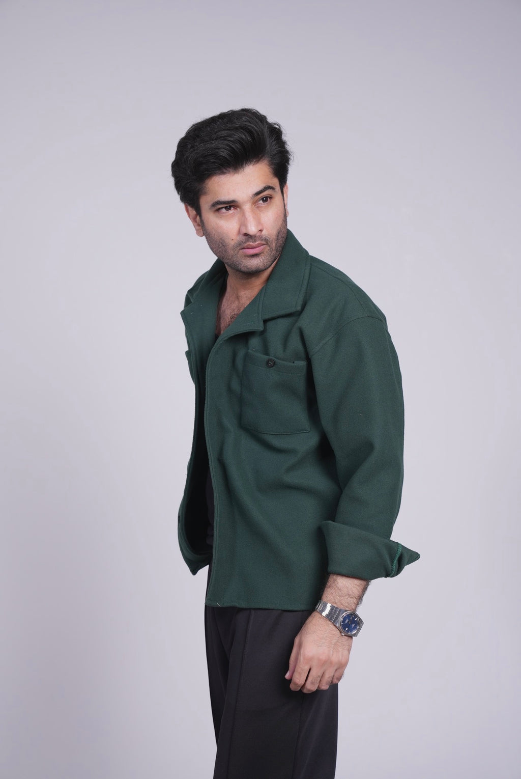 Midnight Green - Classic Shacket