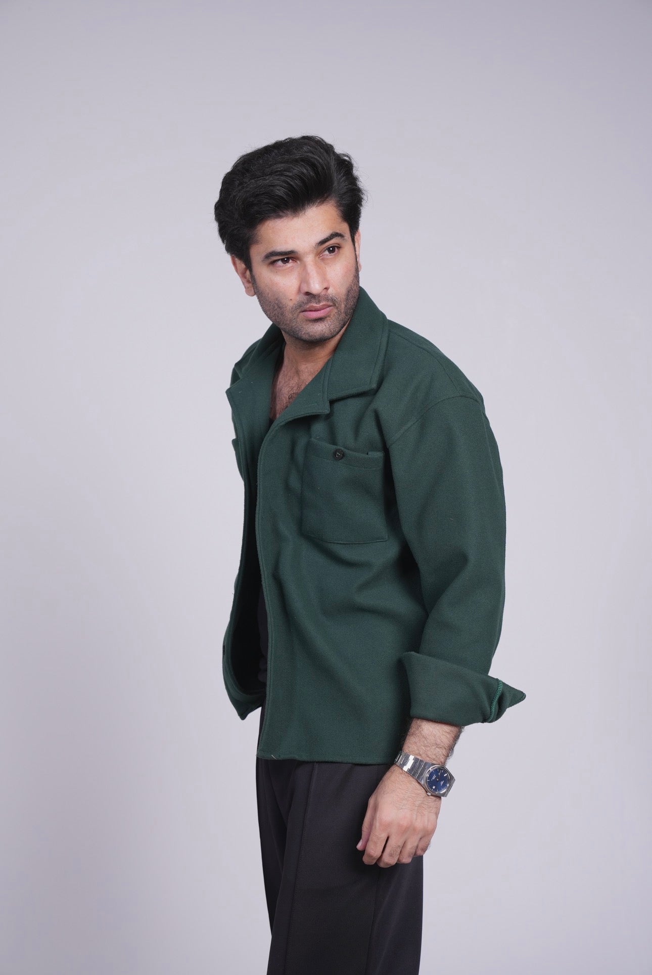 Midnight Green - Classic Shacket