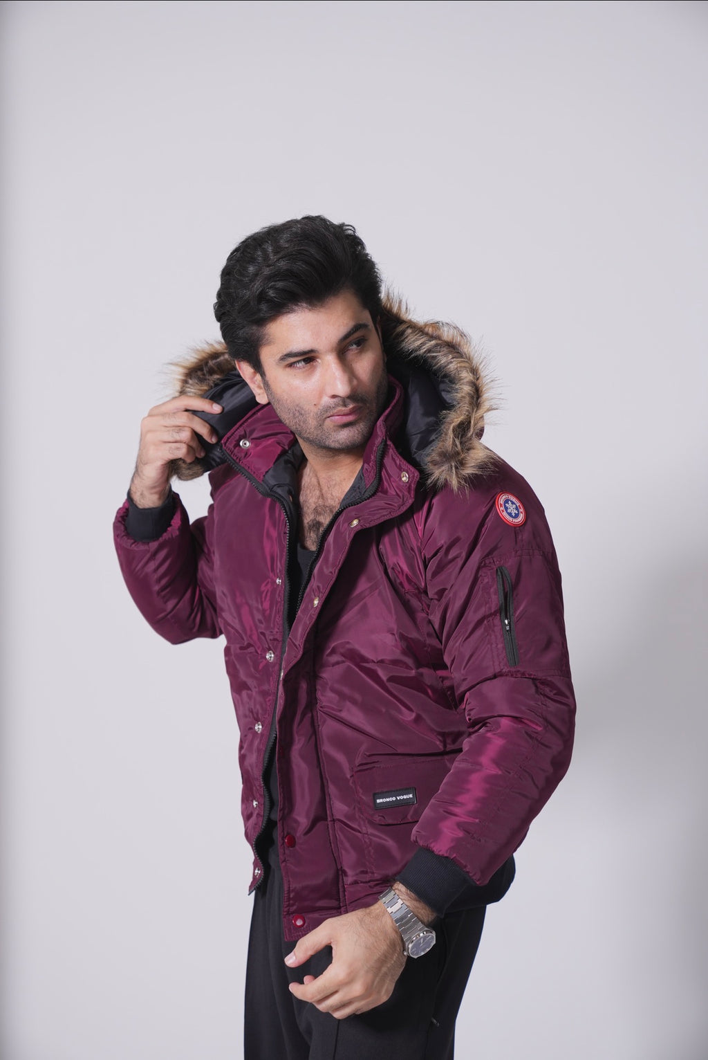 BV Minus Program - Maroon Puffer Jacket