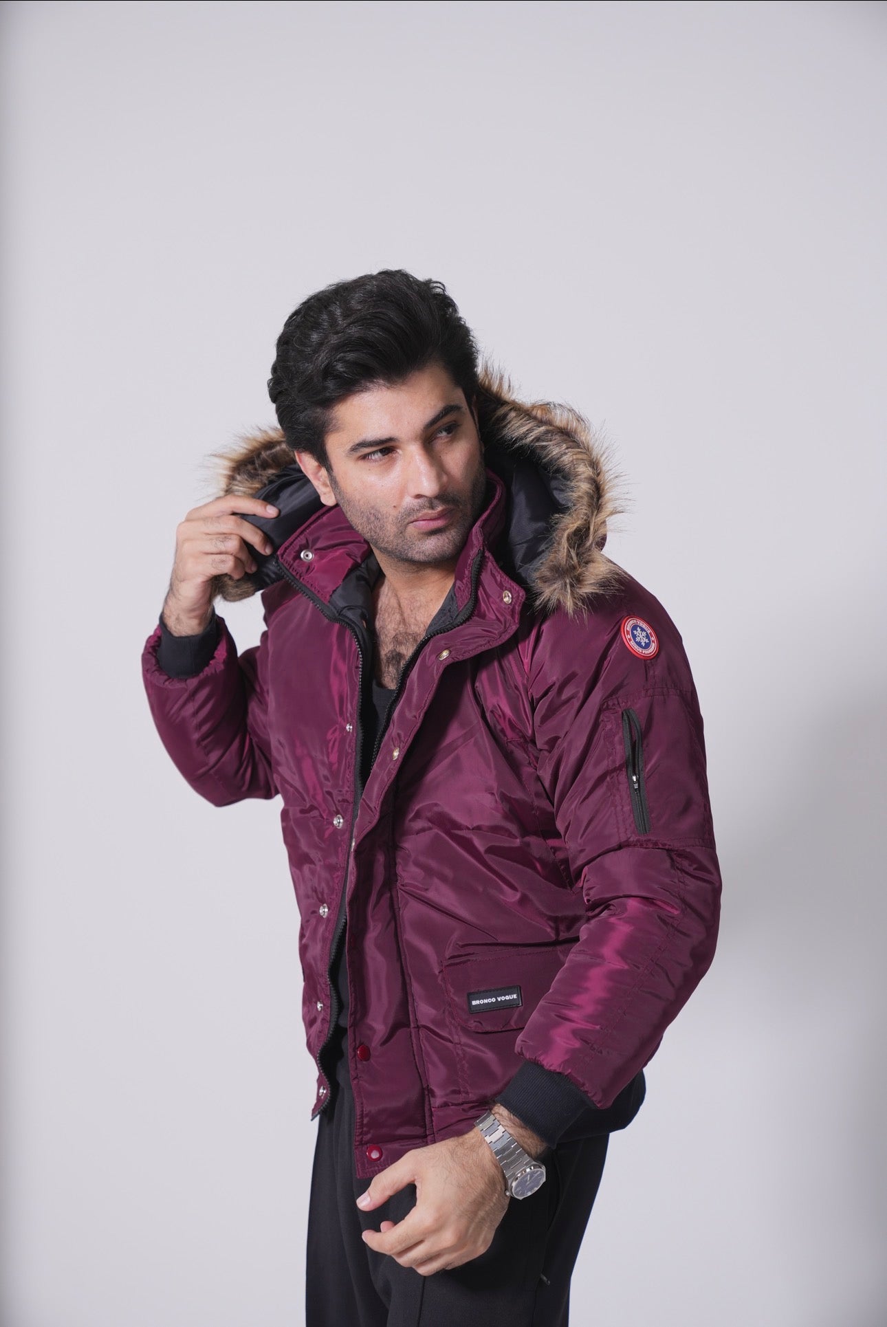 BV Minus Program - Maroon Puffer Jacket