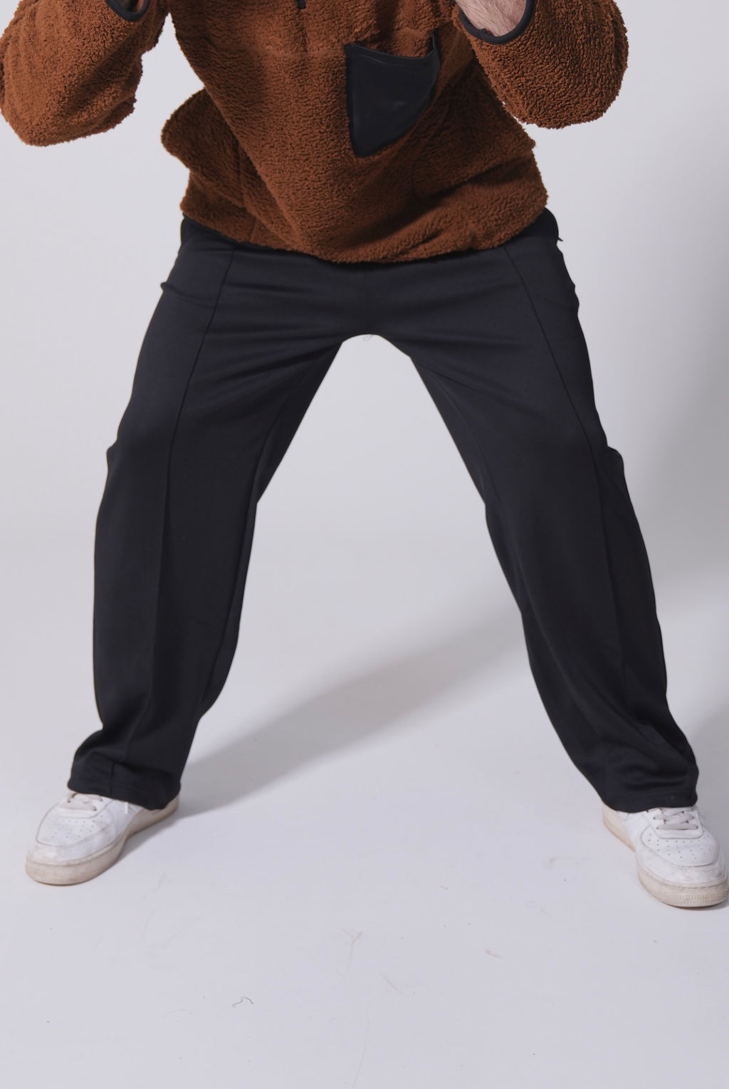 Scuba Straight Leg Trousers - Black