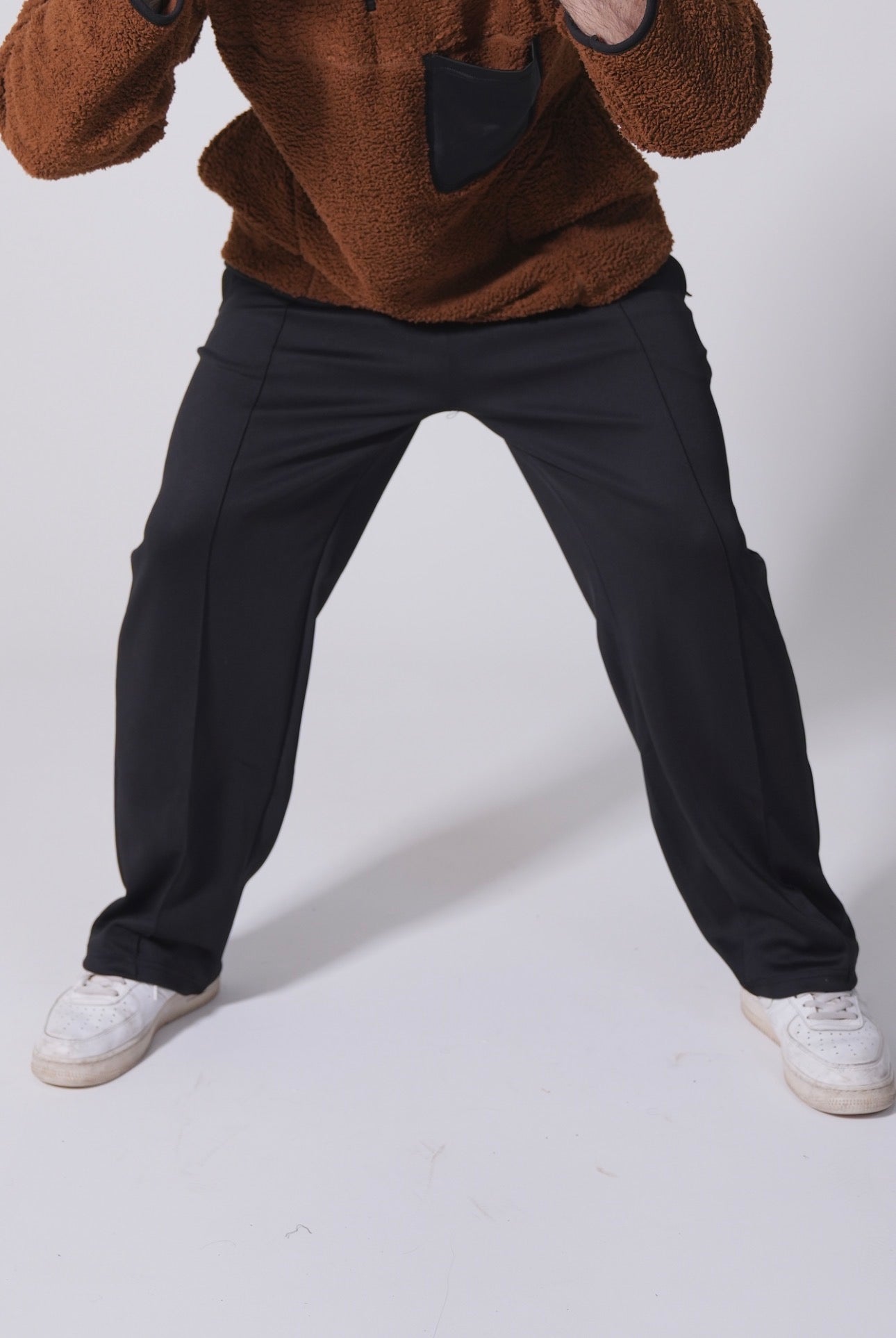 Scuba Straight Leg Trousers - Black