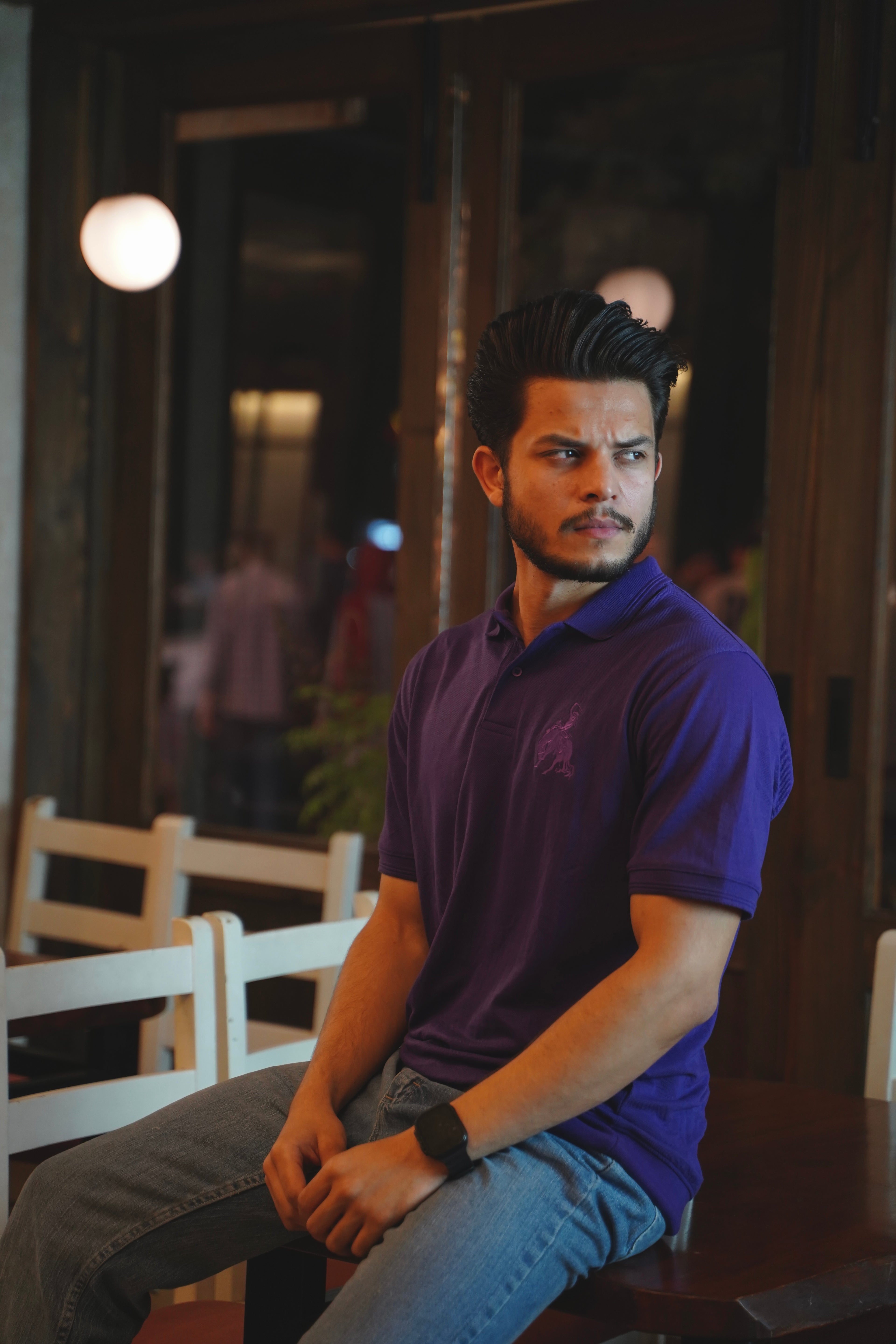 BV - Deep purple POLO shirt - Bronco Vogue