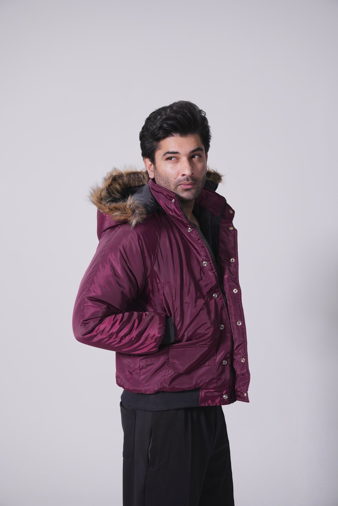 BV Minus Program - Maroon Puffer Jacket
