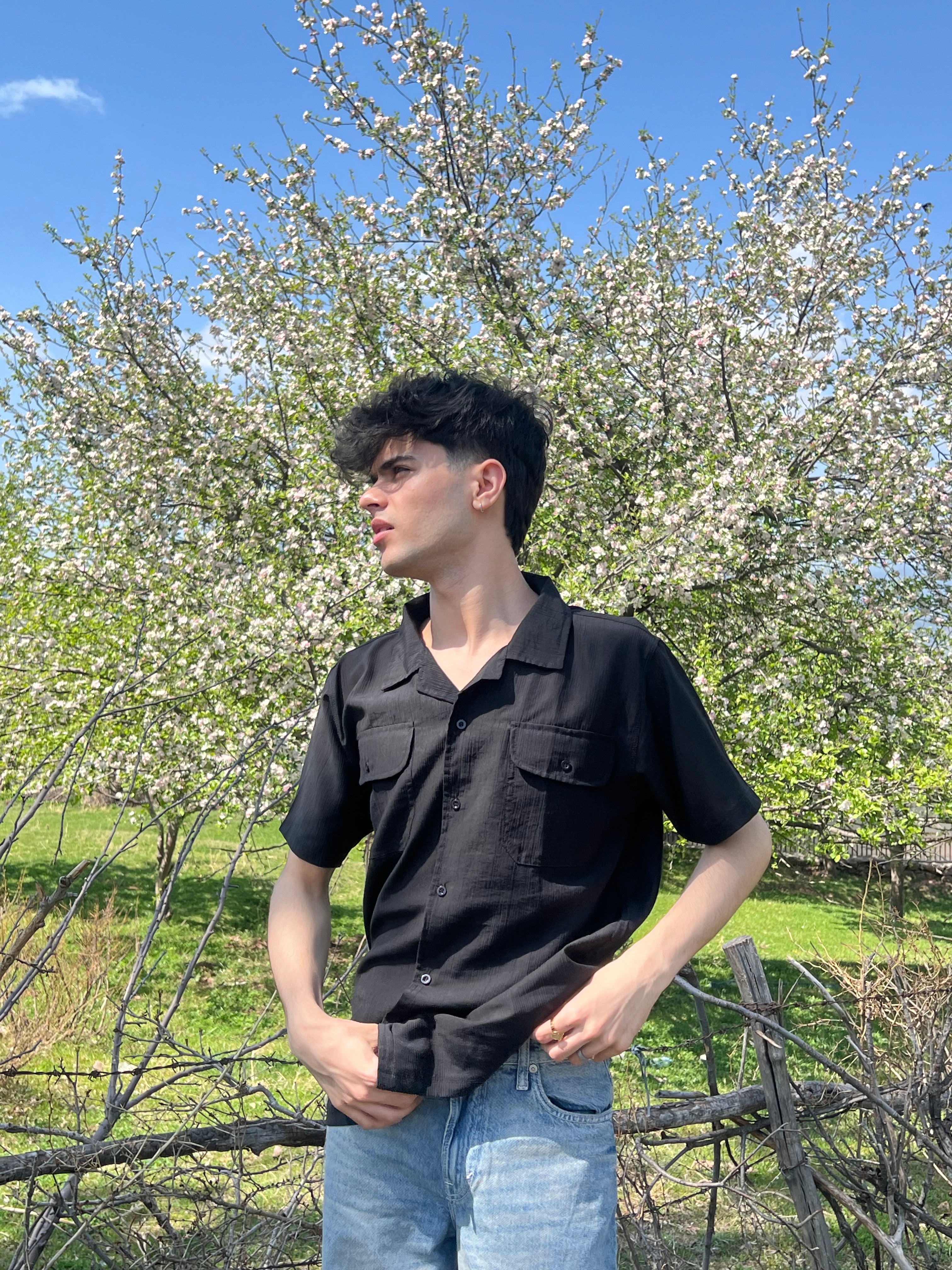 BV - Black Button Down Shirt
