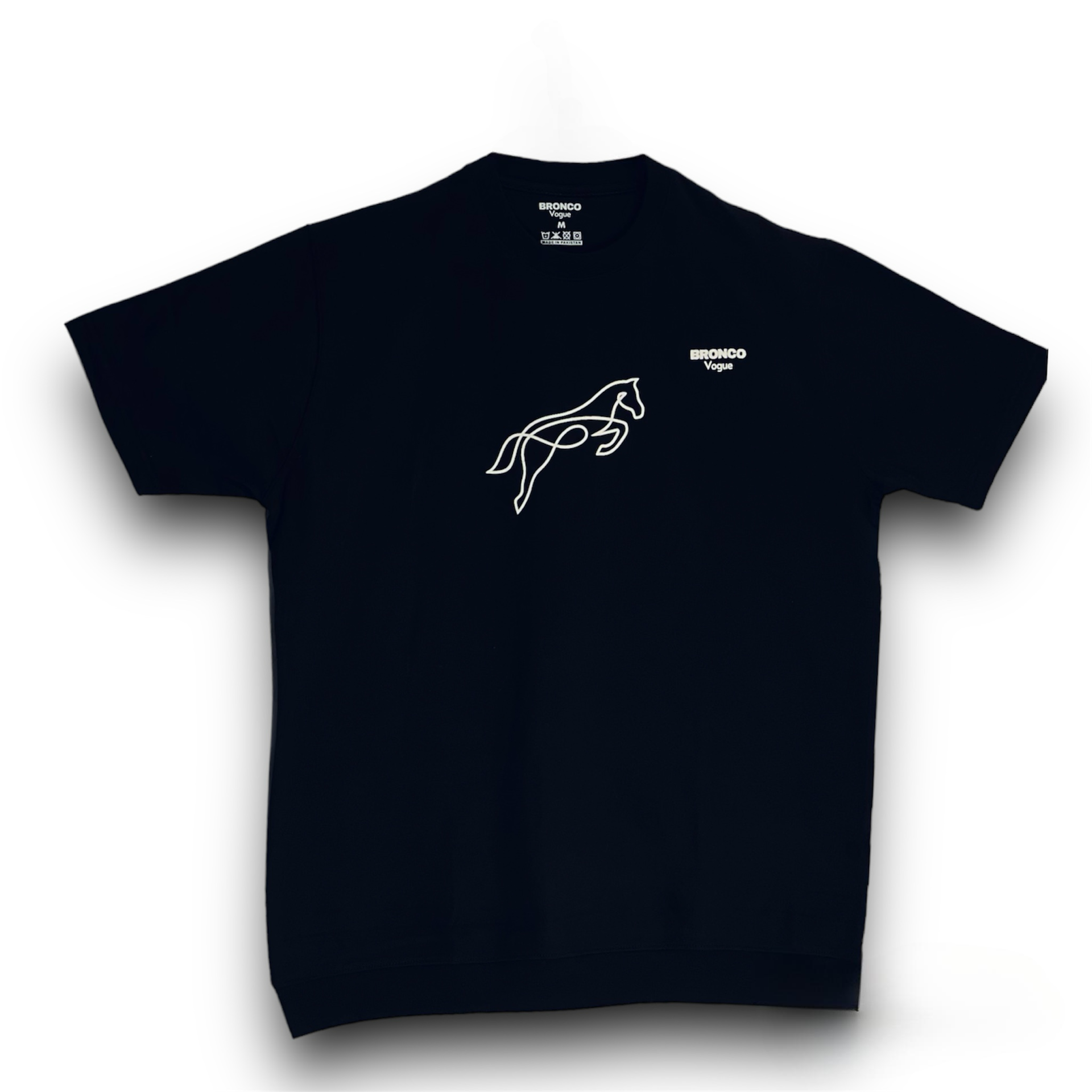 BV - Super Soft Cotton Tee Black - Bronco Vogue