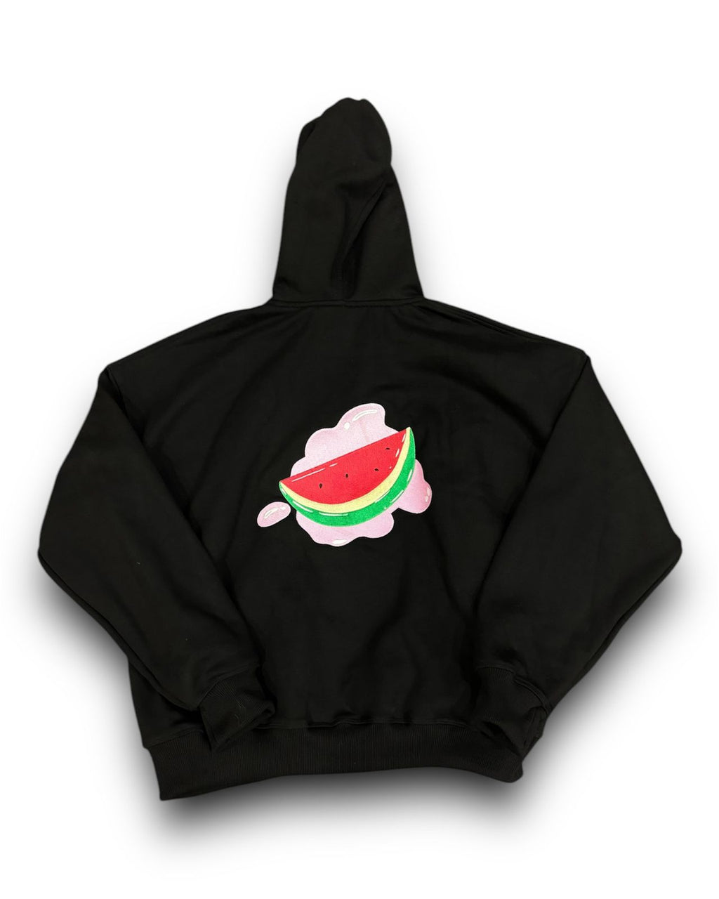 Fleece Black Hoodie - 500 gsm loaded Oversized