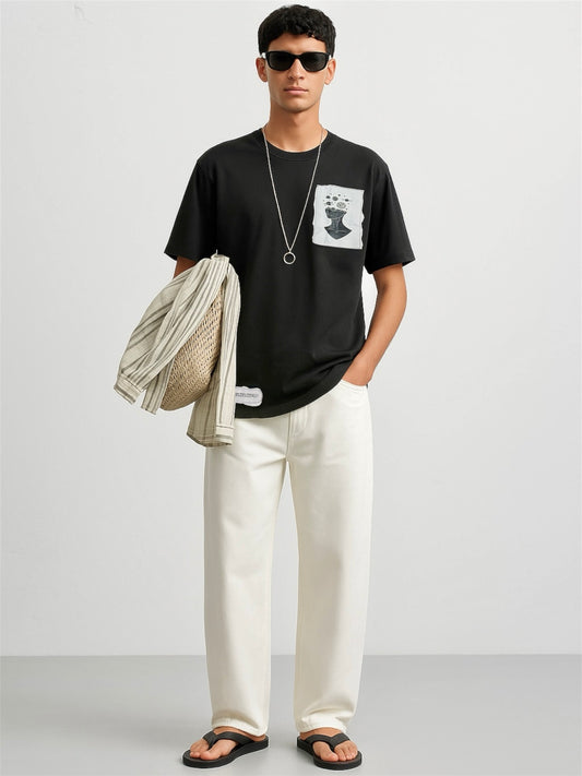 Oversized Cosmos - Air Jet Cotton T-shirt